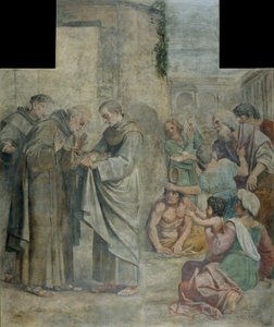 Milagro de las rosas de Annibale Carracci